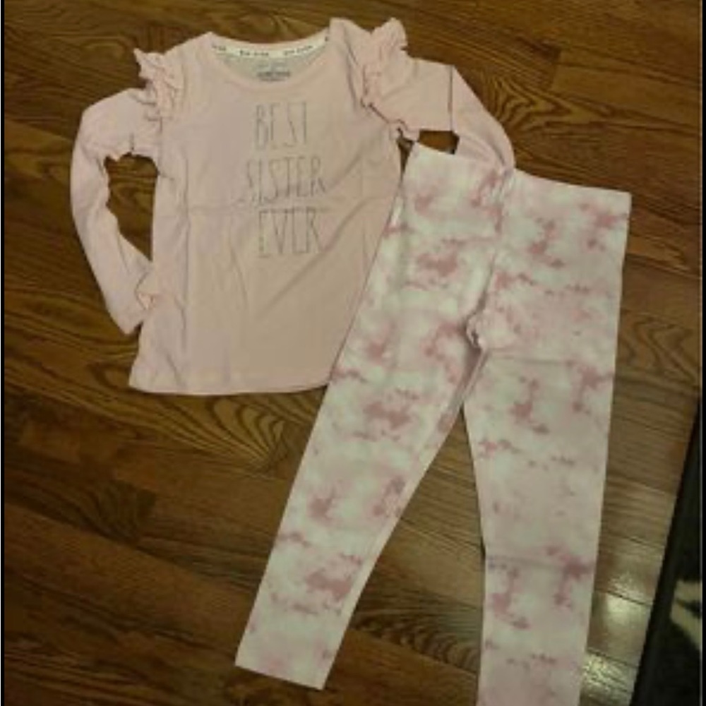 Rae Dunn Girls Size 5/6 outfit.  New